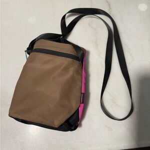 lululemon athletica Tan and Pink Waterbottle Crossbody Bag